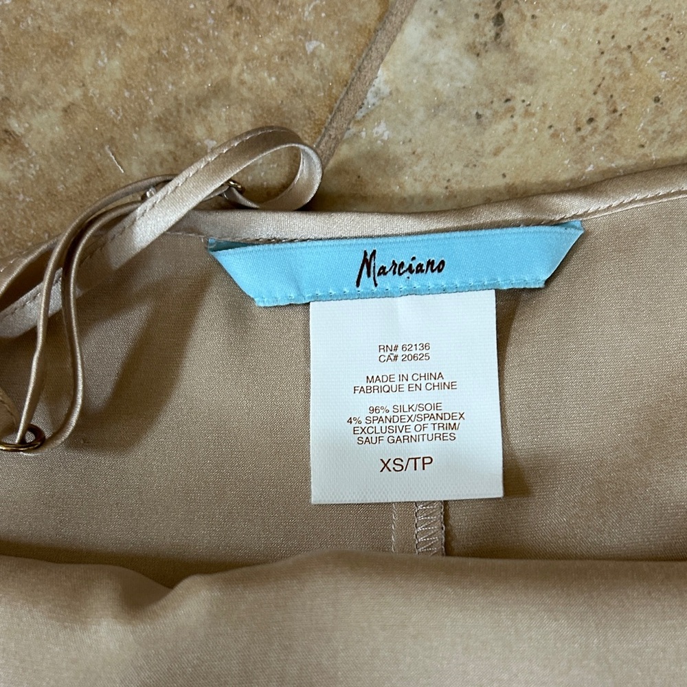 Marciano Light Beige Silk Blend Top